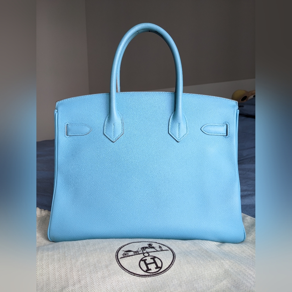 Hermes Birkin 30 Celeste/Mykonos - Picture 11 of 14